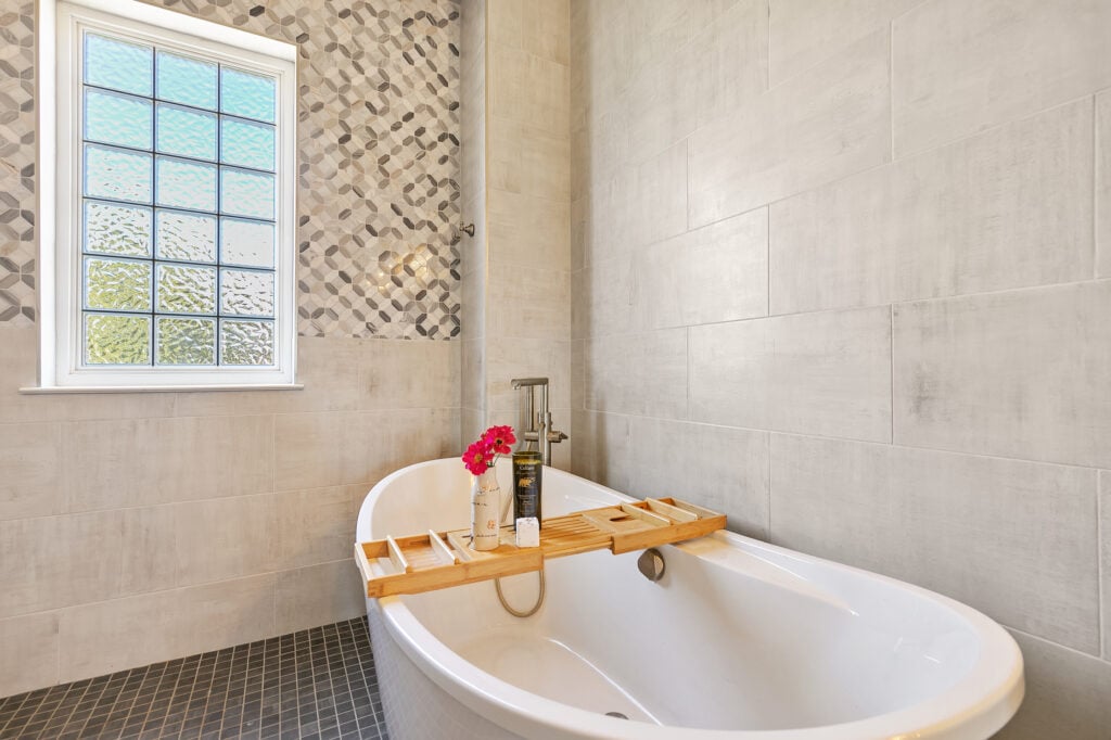 Real Estate Photography of a remodeled bathroom from a home in Carson City NV
